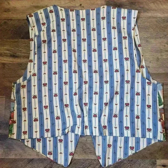 Handmade Vintage Reversible Chicken Vest Size Large - Picture 4 of 4